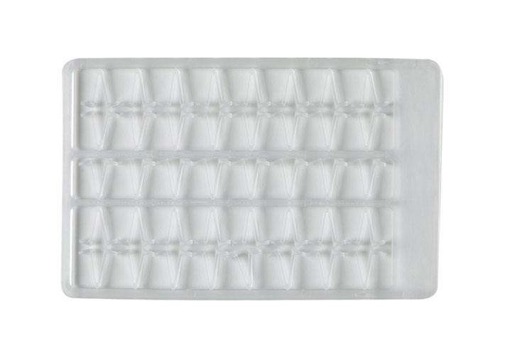 Boilie stoppers V small (clear) 48pcs rack