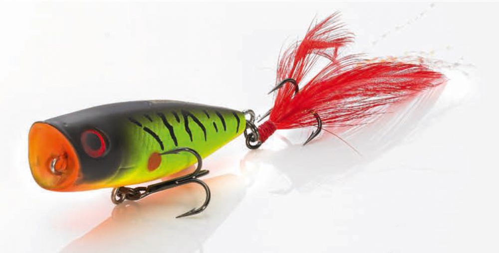 Wobler Perch Popper 4,5cm červeno/biely